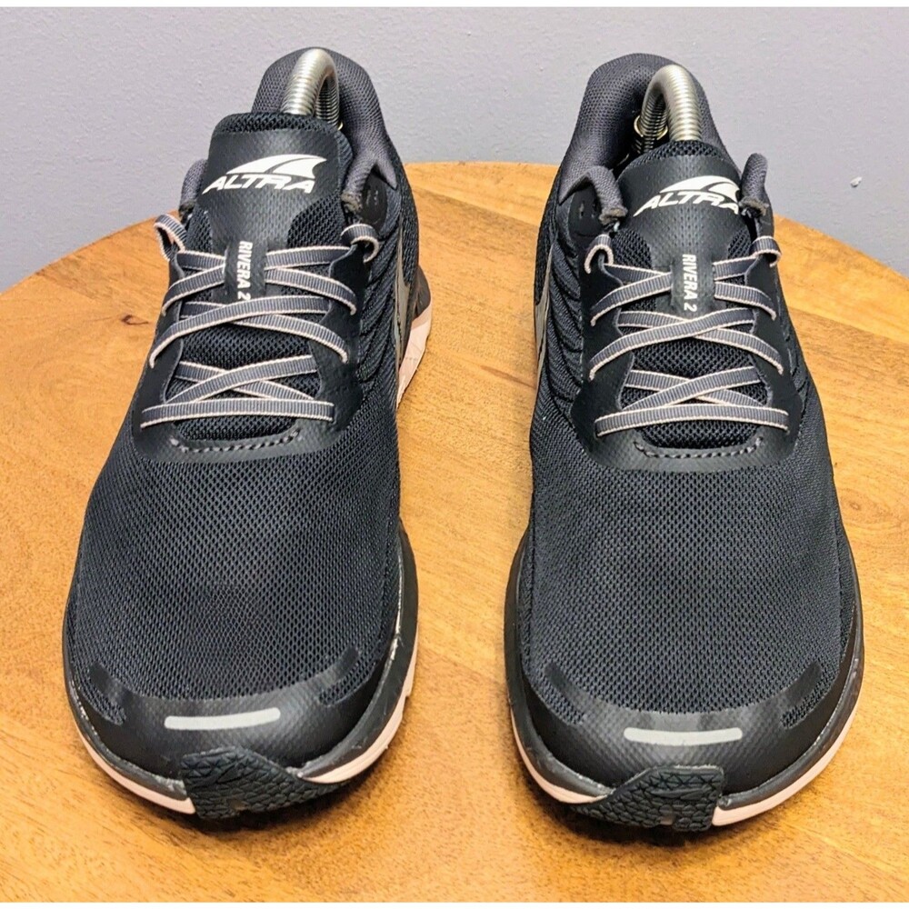 Altra Women's 9.5 Rivera 2 Running Shoes Black Gray Zero Drop AL0A5489060